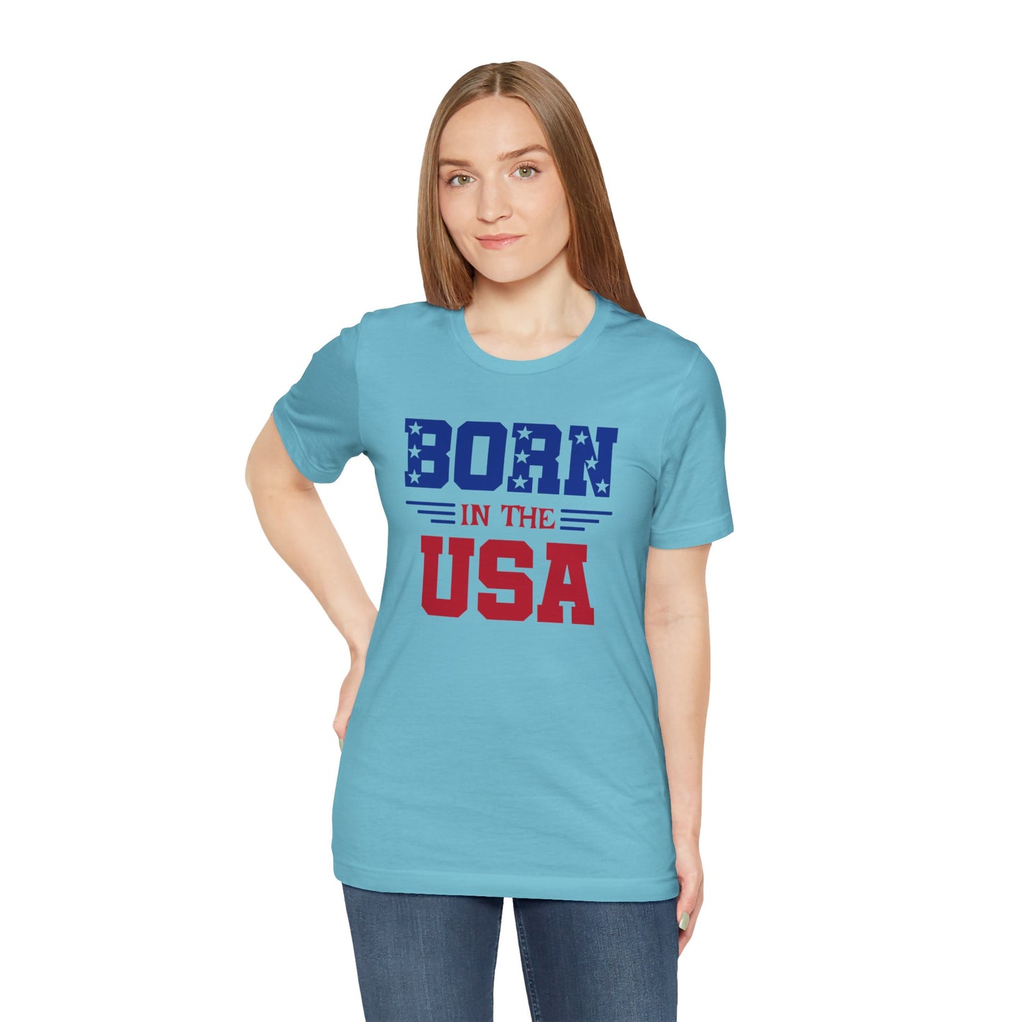 Born In The USA, Unisex Jersey Short Sleeve Tee