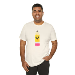 Emoji TEACHER PENCIL- Graphic Unisex Jersey Short Sleeve Tee