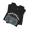 Hanukkah Social Club with Menorah - Unisex Jersey Short Sleeve Tee