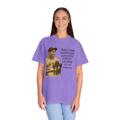 Lou Gehrig Quote Tee, Unisex Garment-Dyed T-Shirt, ALS Awareness Shirt, Vintage Baseball Top, Inspirational Graphic Tee