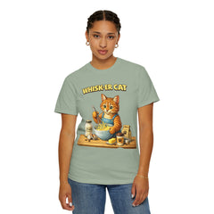 Whisker Cat Baking T-Shirt — Cute Cat Chef Graphic Tee