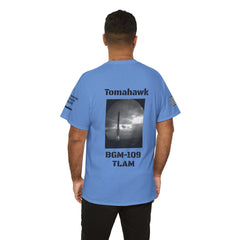 USN Periscope view, Submarine Launched Tomahawk Missile with Dolphins Unisex Jersey Short Sleeve Tee