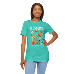Floral Tee - Blossoms Blooming With Timeless Charm - Positive Vibes