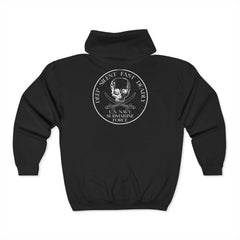Navy Submarine Service Zippered Hoodie