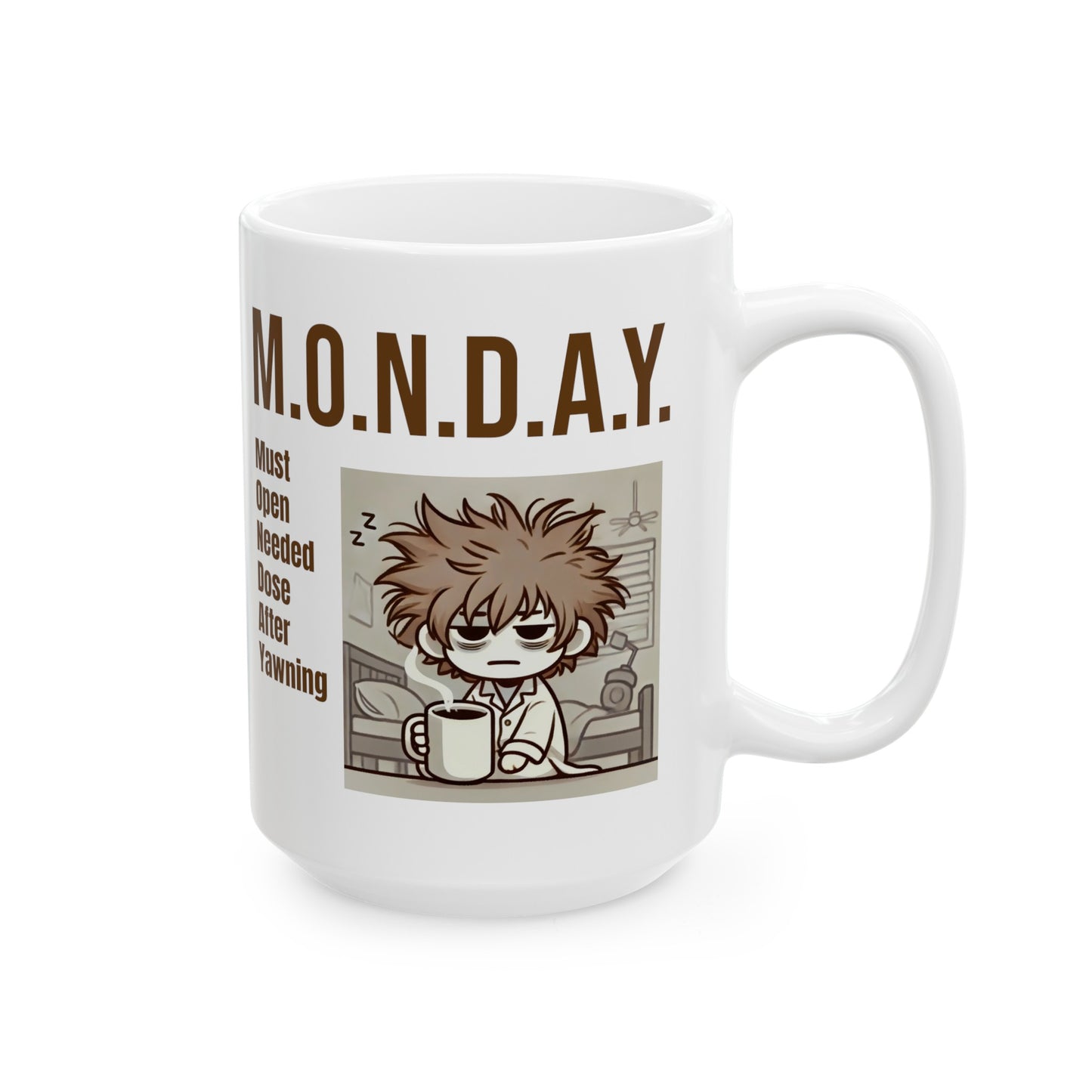 MONDAY Definition Funny Graphic Ceramic Mug, (11oz, 15oz)