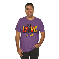 Personalized Love Your Dog T-Shirt — Designed with your dogs name and picture Graphic Tee