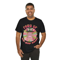 Funny Cat Paws Up Hip Hop Heads - Graphic Tee