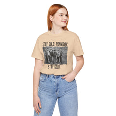 The Outsiders Shirt, Front and Back Images, Greasers Characters Shirt, Unisex Jersey Short Sleeve Tee