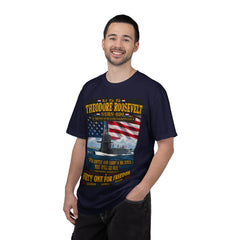 USS Theodore Roosevelt SSBN-600 T-Shirt – "Speak Softly and Carry a Big Stick" Patriotic Submarine Tee