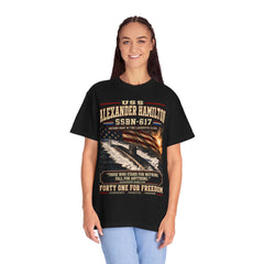 USS Alexander Hamilton SSBN-617 Submarine T-Shirt - Forty One for Freedom Collection