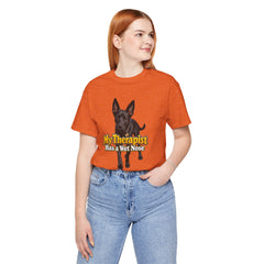 My Therapist Has A Wet Nose Personalized with your dog(s) image T-Shirt