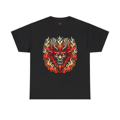 Fiery Fire Demon - Graphic Unisex Heavy Cotton Tee