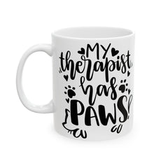 My Therapist Has Paws Mug