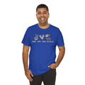 Peace Love Back The Blue in Arizona, Graphic Unisex Short Sleeve Tee