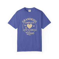 Grandkids Complete Life’s Circle of Love T-Shirt, Family Shirt, Gift for Grandma, Heartwarming Tee, Casual Everyday Wear