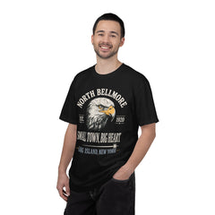 Your Home Town Personalized Eagle T‑Shirt — "Small Town, Big Heart"