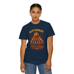 Earth, Wind & Fire Inspired Unisex T-Shirt, September Celebration Tee, Music Lover Gift, Vintage Style Top, Concert Shirt