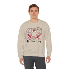 You Give Me Butterflies - Unisex Heavy Blend™ Crewneck Sweatshirt