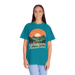 Shenandoah National Park Graphic, Comfort Colors Soft Relaxed Fit Unisex Garment-Dyed T-shirt