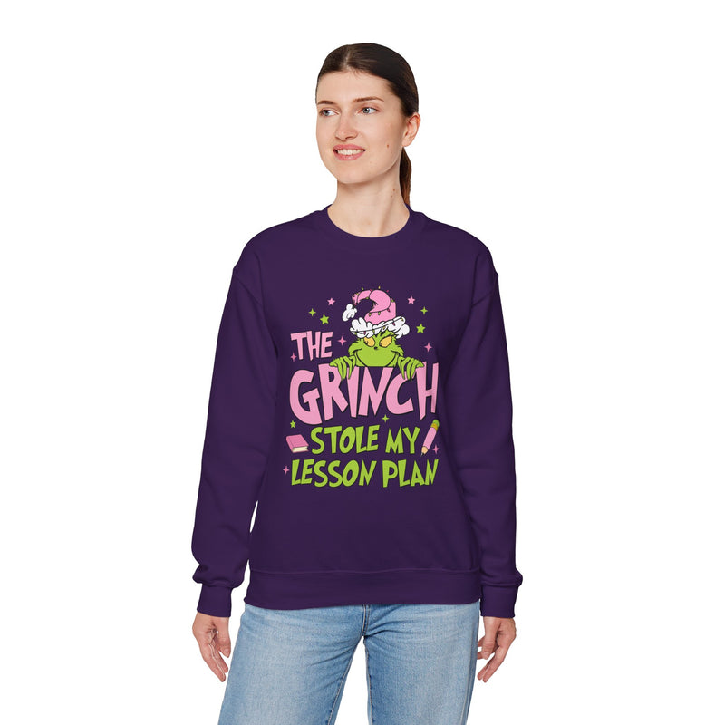 Grinch Stole My Lesson Plan Sweatshirt