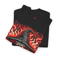 Flaming Fire Witch - Graphic Unisex Heavy Cotton Tee