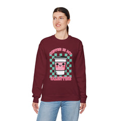 Woman's Coffee Valentine -  Unisex Heavy Blend™ Crewneck Sweatshirt