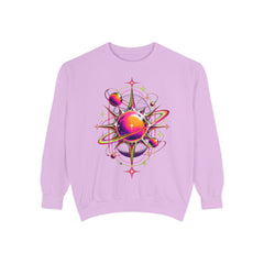 Cosmic Orbit Sweatshirt — Neon Planet Graphic Pullover