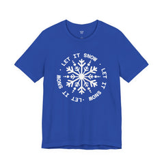 Let It Snow Snowflake T-Shirt — Christmas Winter Tee