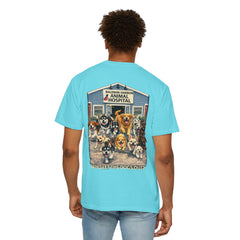 Lauren McGowan Front Logo Back Graphic Baldwin Harbor Animal Hospital "Who Let the Dogs Out?" Tee