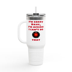 Space Odyssey Insulated Travel Mug, 40oz - Open The Pod Bay Doors HAL