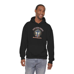 Faith & Freedom Cross Hoodie | Patriotic, Faith-Based July 4th Vintage Americana