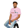 Dinosaur UFO Retro Unisex Garment-Dyed T-shirt