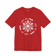 Let It Snow Snowflake T-Shirt — Christmas Winter Tee
