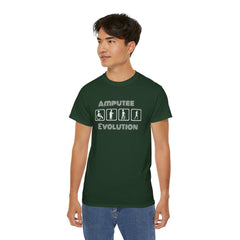 Amputee Evolution T-Shirt | Limb Loss Awareness Prosthetic Gift Unisex Tee