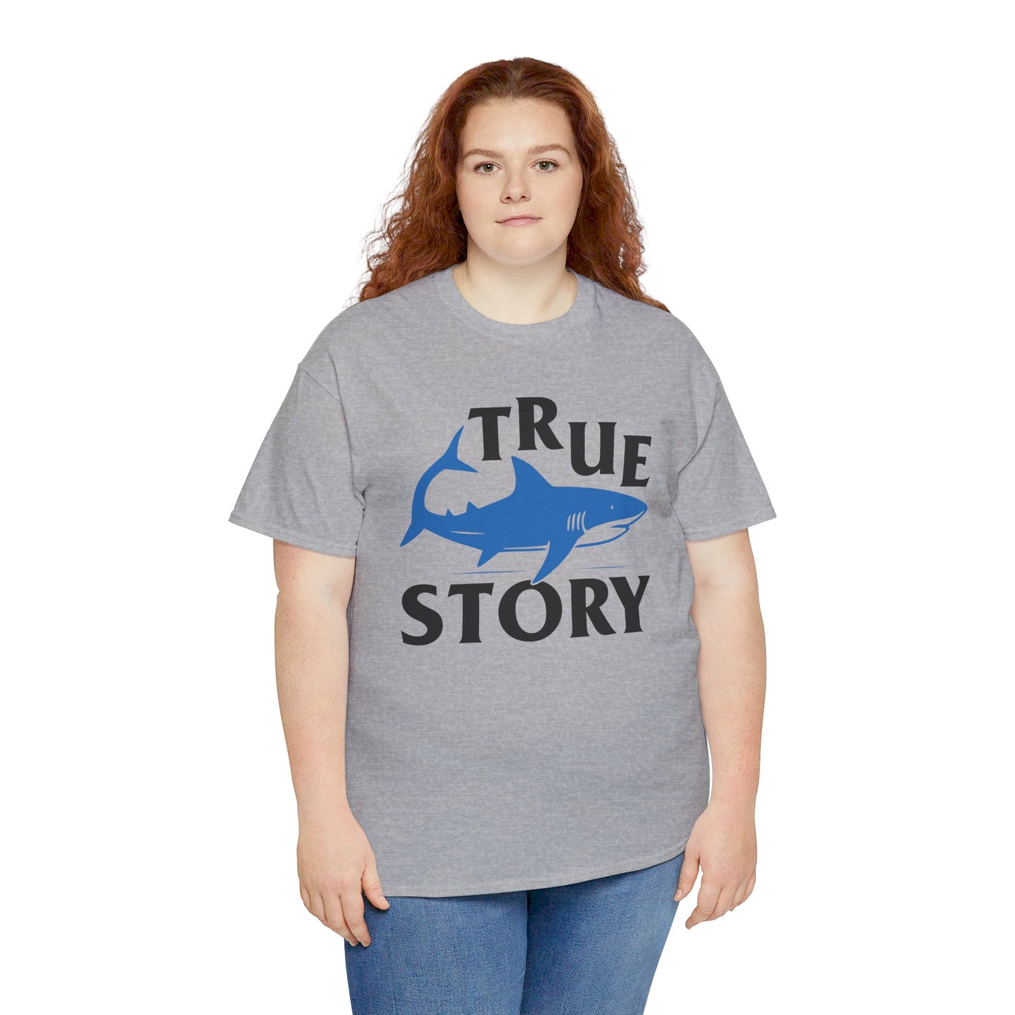 Amputee Humor Shark Attack  - Unisex Heavy Cotton Tee