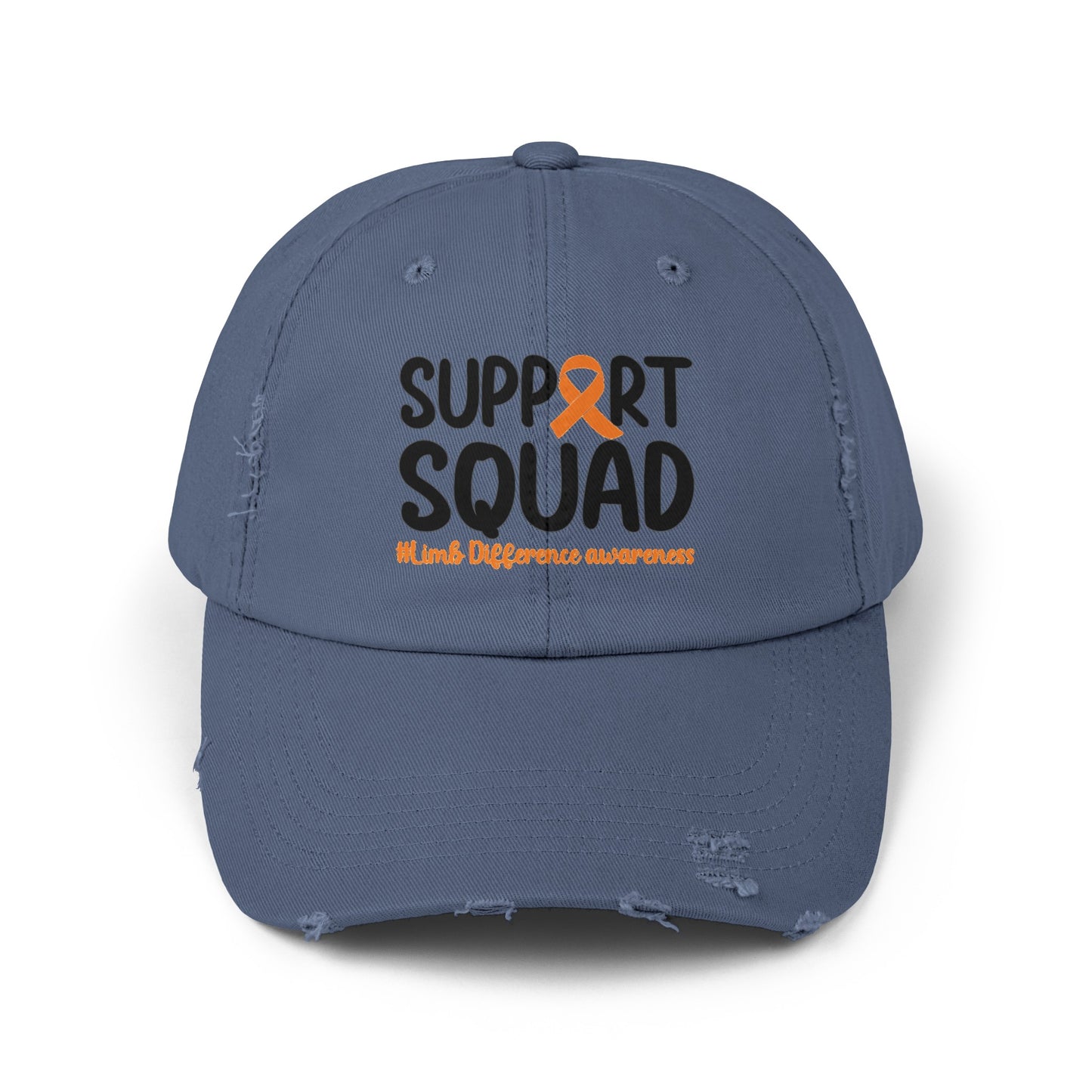 Amputee Support Squad cap, Limb Difference Awareness, retro distressed unisex hat, gift for him, gift for her, recovery encouragement gift