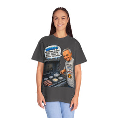 Grill Master Grandpa Funny BBQ T-Shirt — "Whoops! Pretending to Grill for a Photo" Graphic Tee