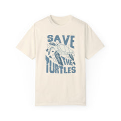 Sea Turtles, Save The Turtles -  Graphic Unisex Garment-Dyed T-shirt