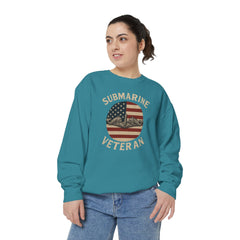 Vintage Submarine Veteran Sweatshirt, Unisex Crewneck, Comfortable Casual Wear, Perfect Gift for Veterans, Military Appreciation