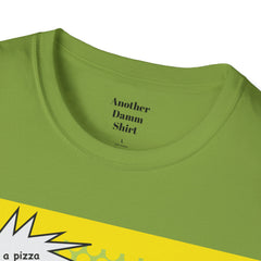 GET ME A PIZZA Cat Pop Art Unisex Softstyle T Shirt  For the Feline or Pizza Lover in all of us.