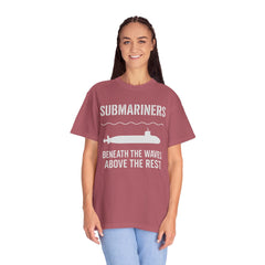 Submariners T‑Shirt — “Beneath the Waves Above the Rest” Navy Crew Tee