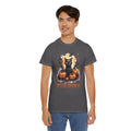 Black Cat And Pumpkin! Graphic Unisex Heavy Cotton Tee