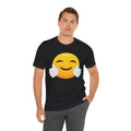 Emoji With White Gloved Hug - Graphic Unisex Jersey Short Sleeve Tee