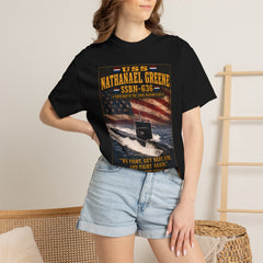 USS Nathanael Greene SSBN 636 Submarine T-Shirt — Forty One for Freedom Patriotic Crew Tee