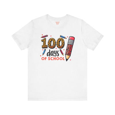 100 DAYS OF SCHOOL - Unisex Jersey Short Sleeve Tee | Elementary School Holiday, Gift For Her, Gift For Him, Teacher Shirt, Classroom Shirt