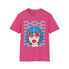 Dope Pop Art Girl Unisex Softstyle T-Shirt