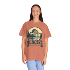 Glacier National Park Graphic, Comfort Colors Soft Relaxed Fit Unisex Garment-Dyed T-shirt