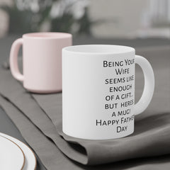 Husband humor mug, funny husband gift, gift from wife, unique husband gift, coffee lover, humorous mug, Fathers Day, present for husband