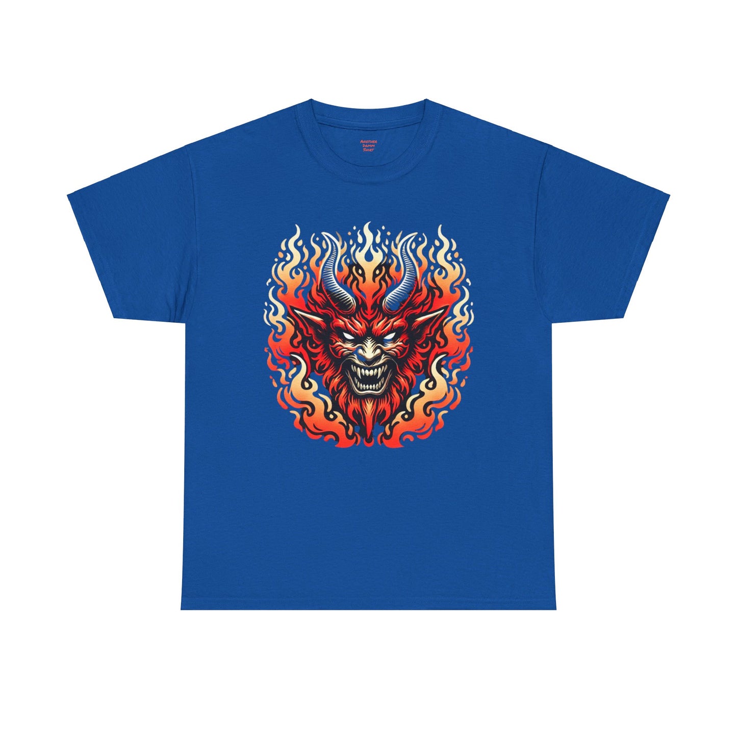 Fiery Fire Demon - Graphic Unisex Heavy Cotton Tee