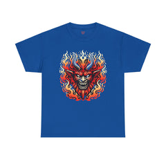 Fiery Fire Demon - Graphic Unisex Heavy Cotton Tee
